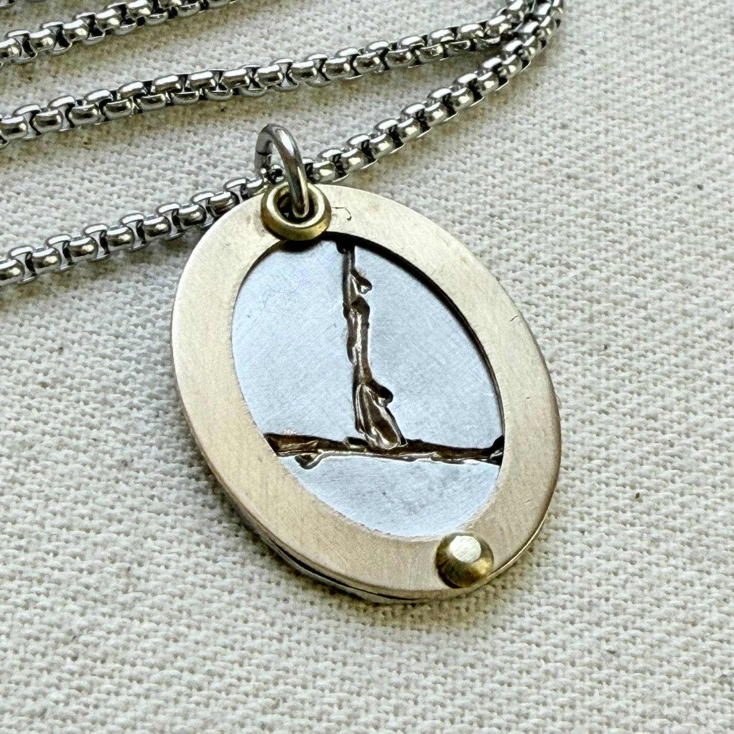 silver and gold Kintsugi Necklace - Beautifully Broken - Beautifully broken- drake designs jewelry