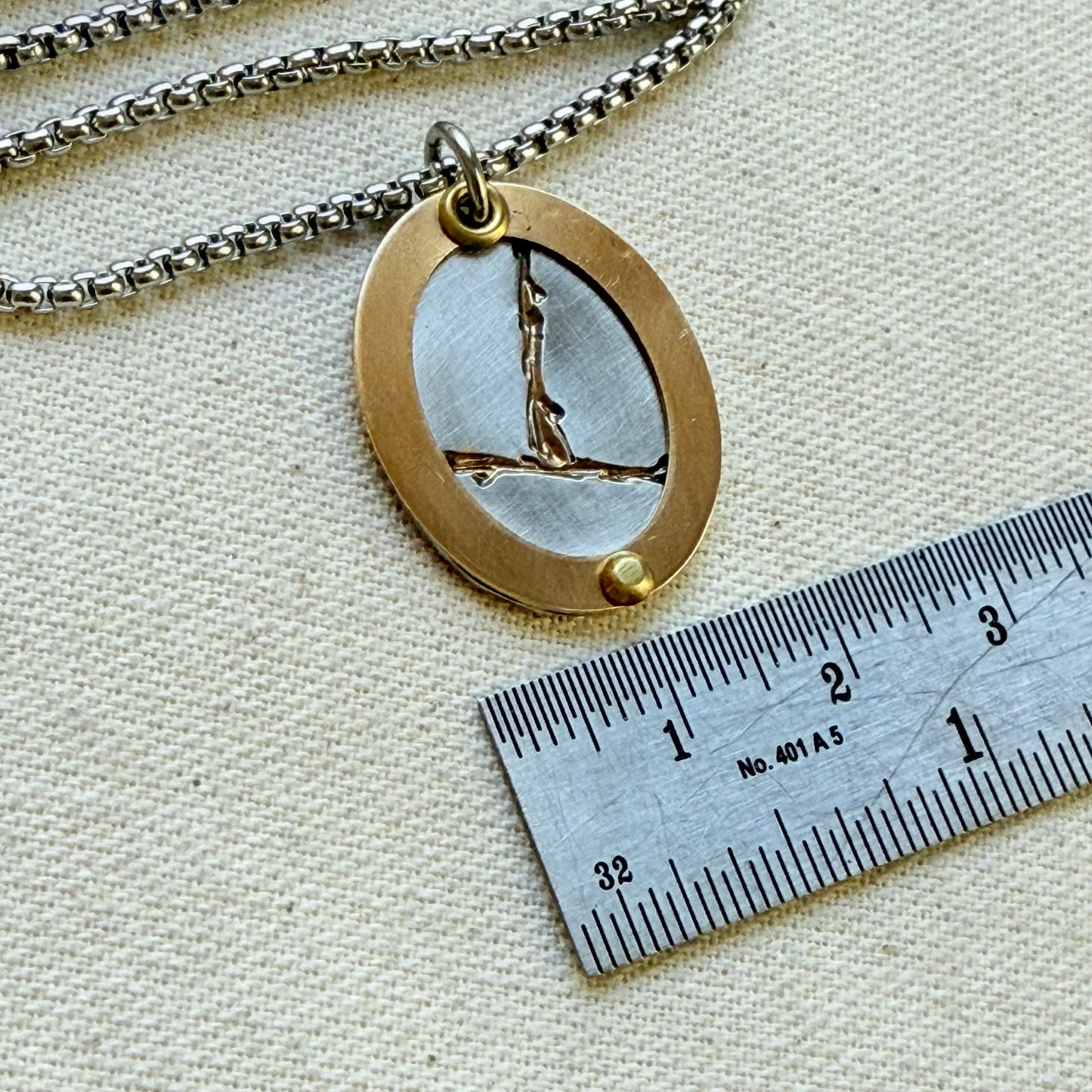 Silver and gold Kintsugi Necklace - Beautifully Broken - Highlighting not Hiding Flaws - drake designs jewelry