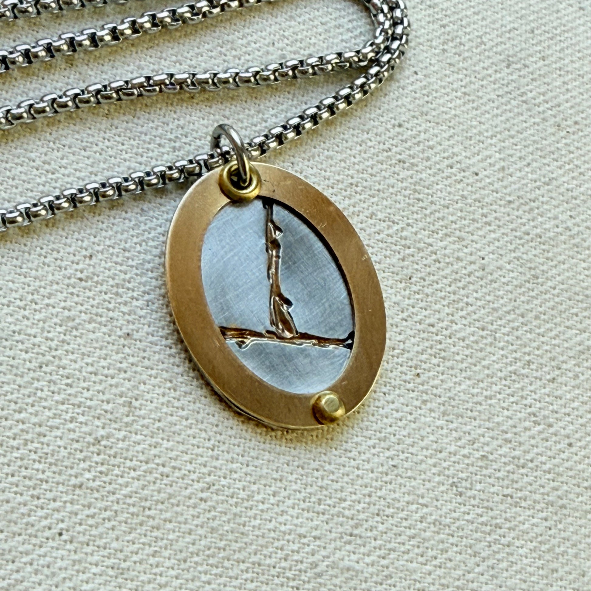 Silver and gold Kintsugi Necklace - Beautifully Broken - Highlighting not Hiding Flaws - drake designs jewelry