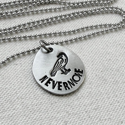 Poetry Jewelry - Raven -Nevermore - Literary Necklace - Edgar Allan Poe - drake designs jewelry