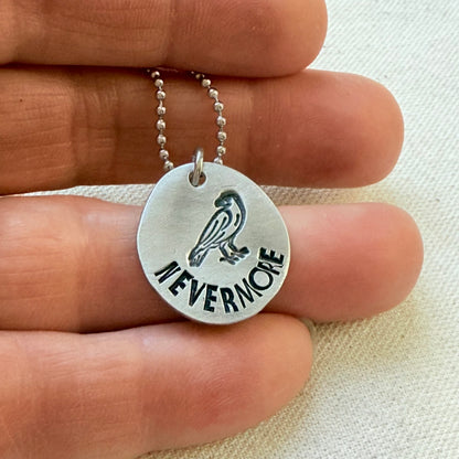 Poetry Jewelry - Raven -Nevermore - Literary Necklace - Edgar Allan Poe - drake designs jewelry