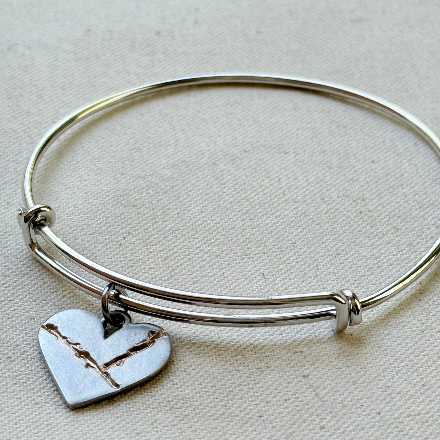 Kintsugi Heart Bracelet - Beautifully Broken - Highlighting and Celebrating Flaws - drake designs jewelry