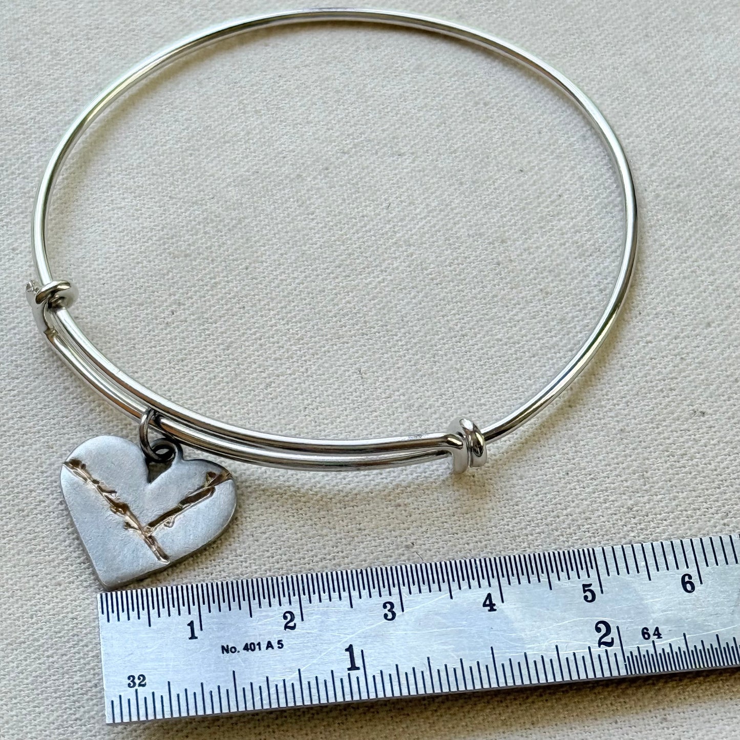 Kintsugi Heart Bracelet - Beautifully Broken - Highlighting and Celebrating Flaws - drake designs jewelry