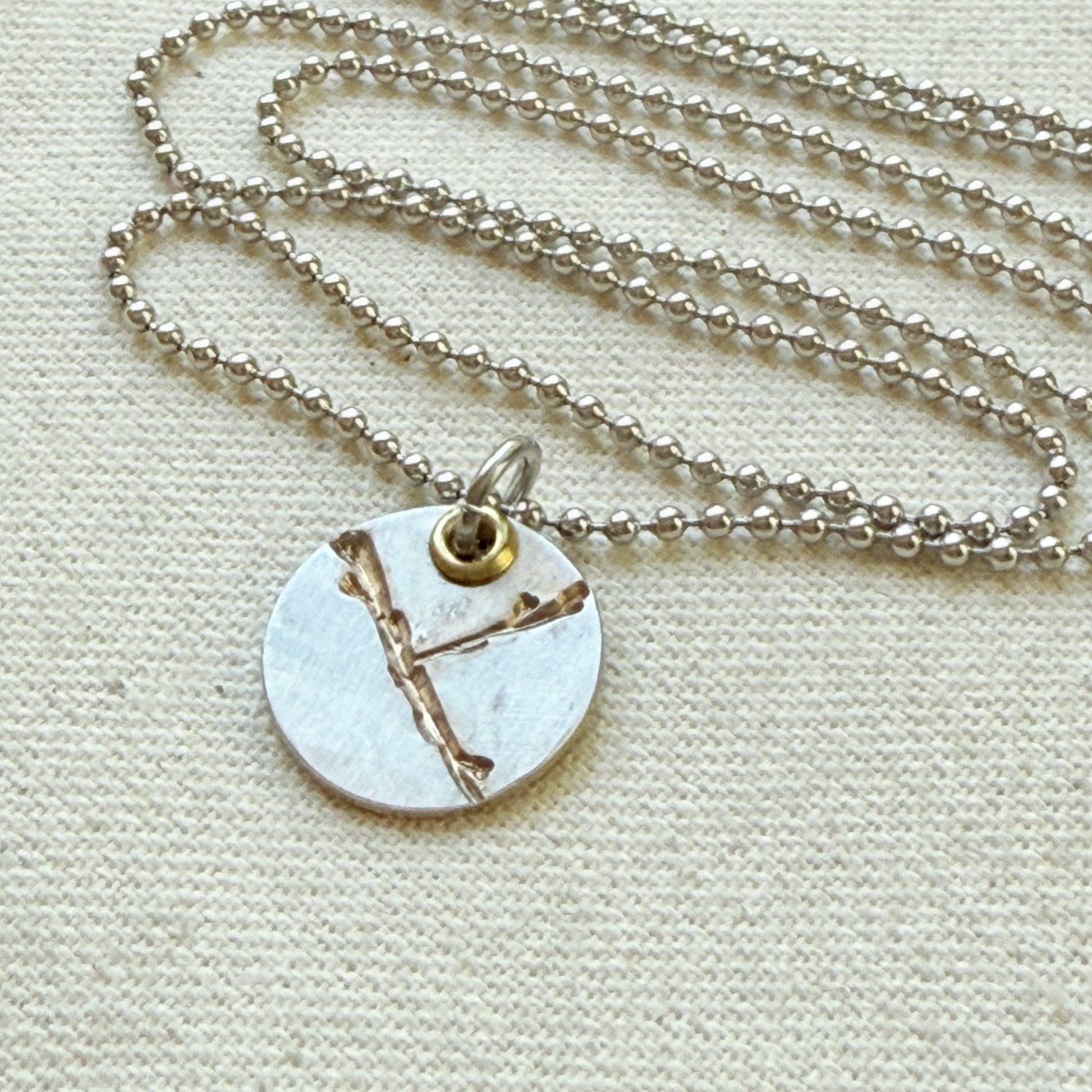 Silver and gold Kintsugi Necklace - Beautifully Broken - Celebrating Flaws - drake designs jewelry