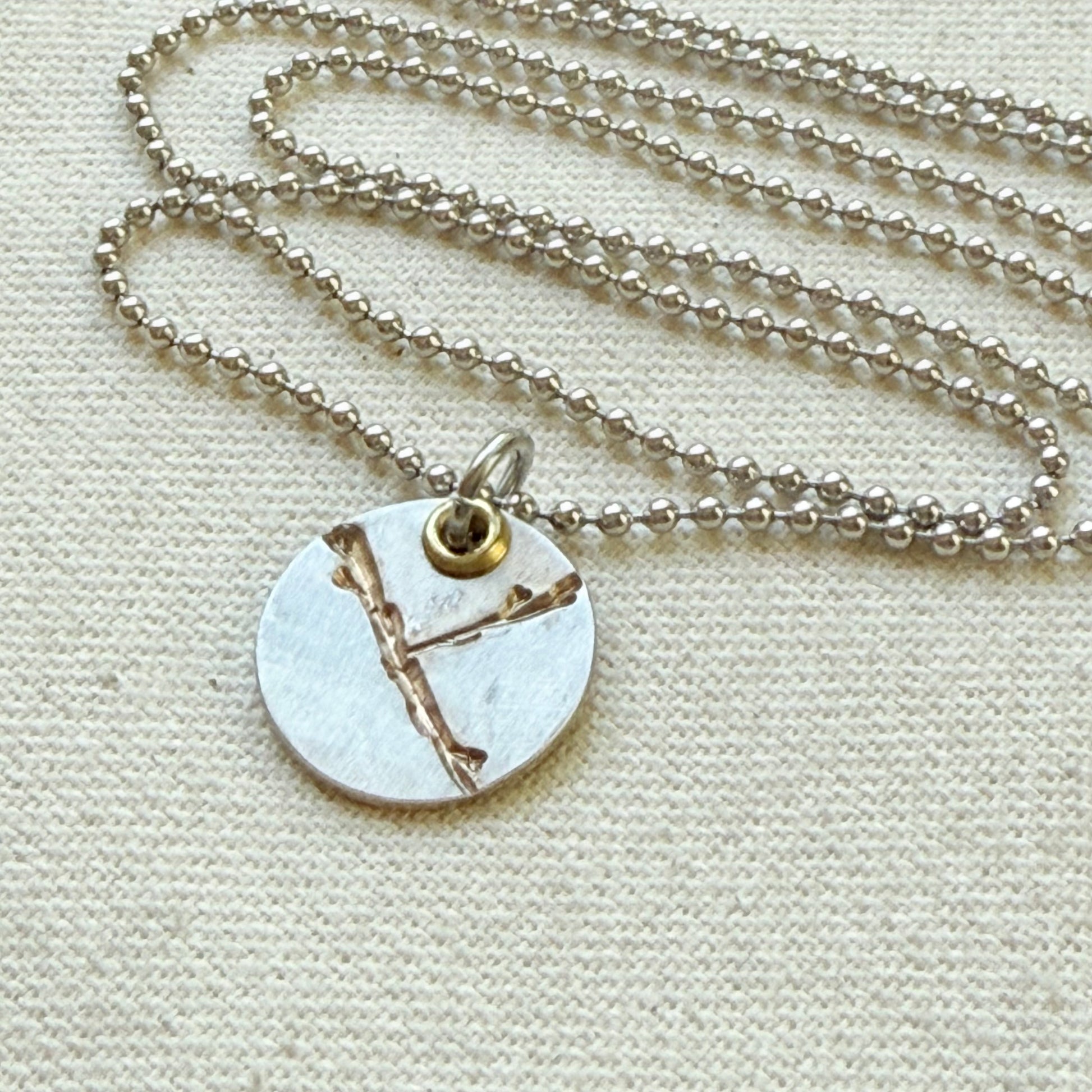 Silver and gold Kintsugi Necklace - Beautifully Broken - Celebrating Flaws - drake designs jewelry