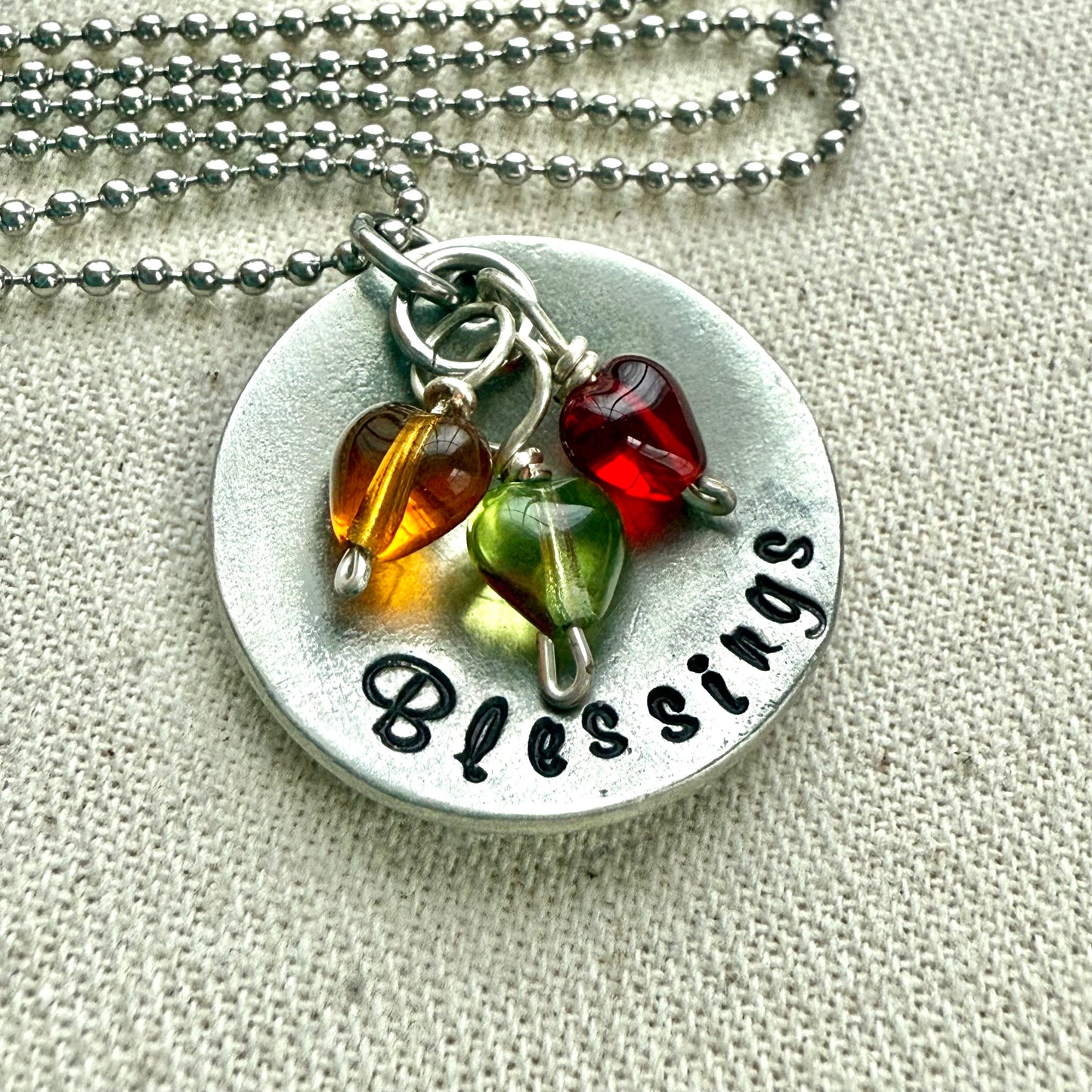 Blessings mom or grandma necklace personalized with lids or grandkids birthstones - drake designs jewelry