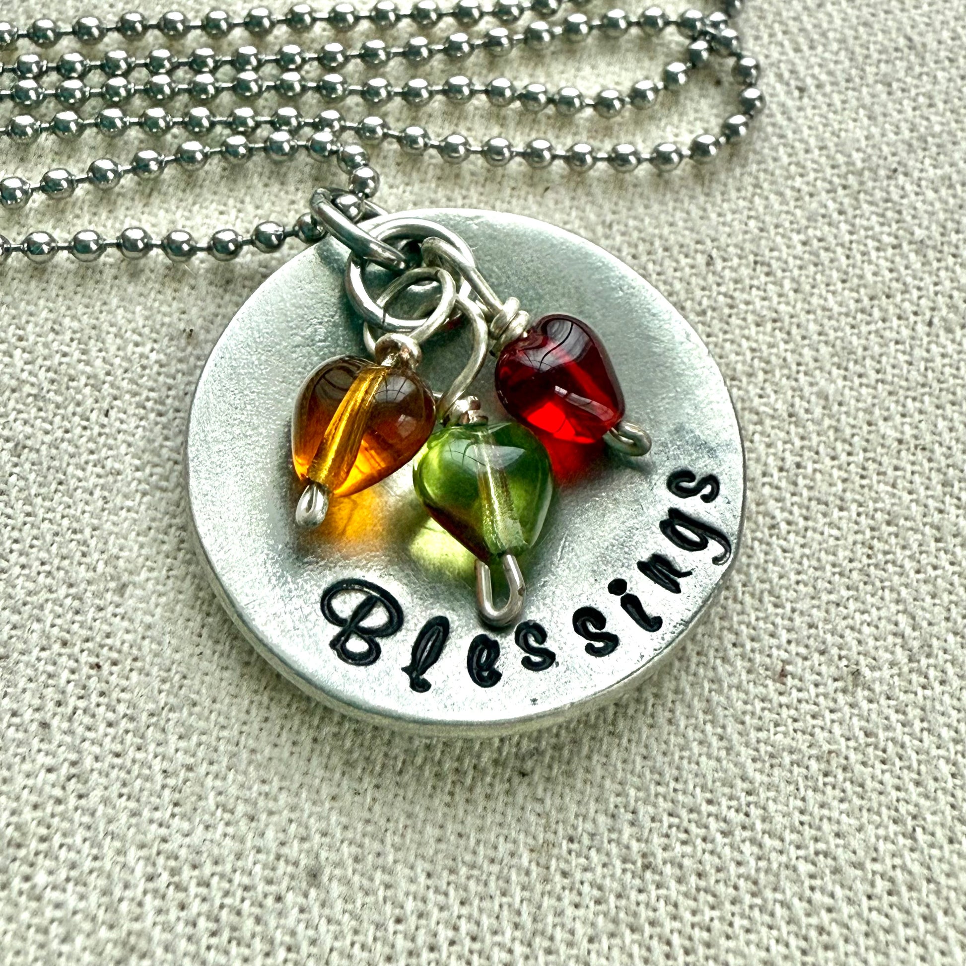 Blessings mom or grandma necklace personalized with lids or grandkids birthstones - drake designs jewelry
