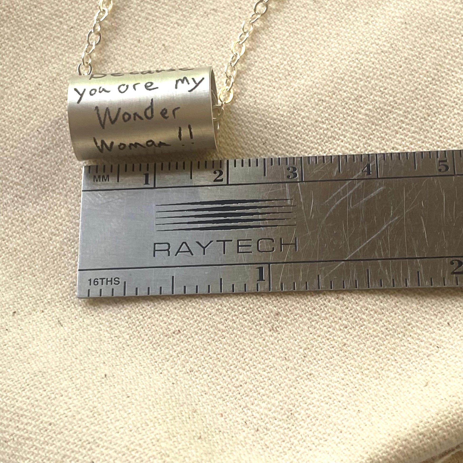 actual handwriting sterling silver necklace engraved with loved ones handwriting - drake designs jewelry