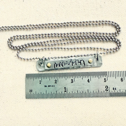 Hammered Skyline Bar Necklace - Columbus, Philadelphia, Indianapolis, Cincinnati, New Orleans, Washington DC, Atlanta, Las Vegas, Dallas, Detroit, Houston, San FrancIsco, Boston, Seattle, Louisville, New York, Los Angelos, Chicago - drake designs jewelry