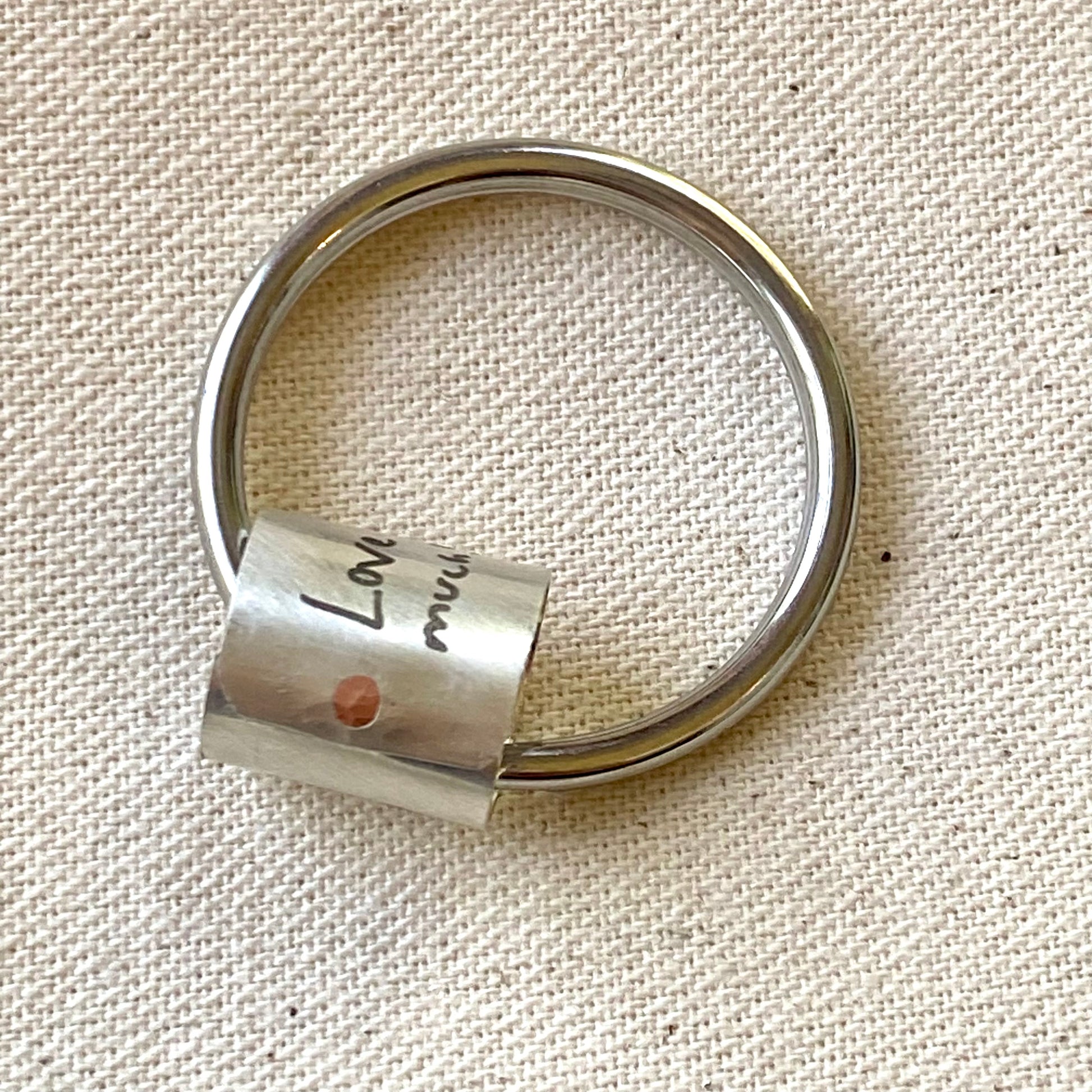 Actual Handwriting Keychain in sterling silver - gift to memorialize a loved one - drake designs jewelry