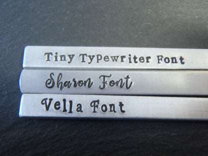 Personalized Necklace with Kids Names and Birthstones on Pewter Pebble Chsrms