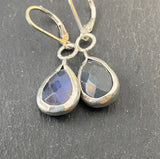 lever back labradorite sterling silver earrings hand crafted - drake designs jewelry