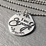 I am enough necklace hand stamped - drake designs jewelry