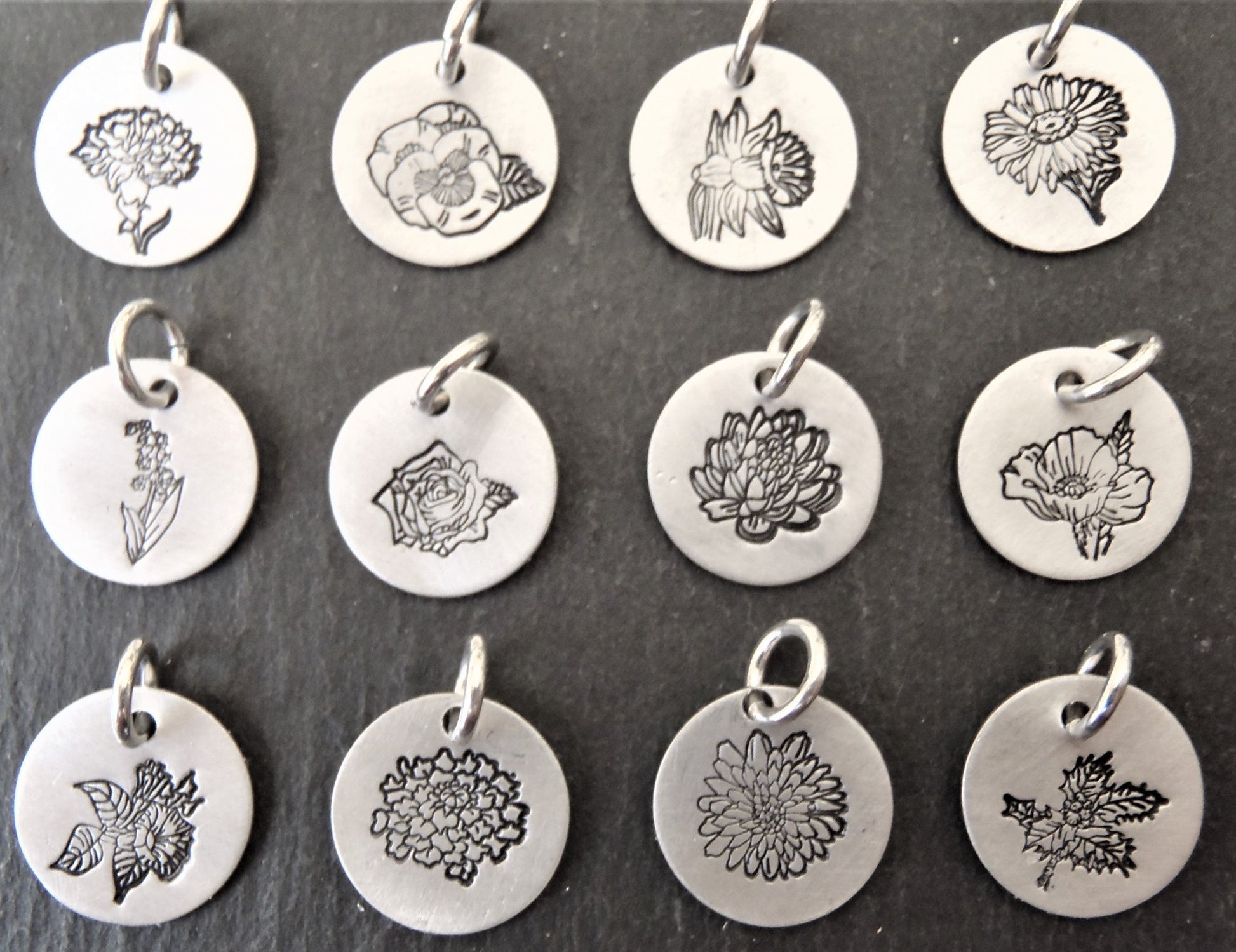 Birth flower necklace birthday gift - Drake Designs Jewelry