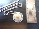 sterling silver mom necklace with kids names sterling silver with heart - Drake Designs Jewelry