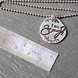 I am enough necklace hand stamped - drake designs jewelry