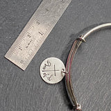 grateful bracelet with cross.  adjustable bangle bracelet Christian jewelry for her - drake designs jewelry