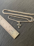 tiny sterling silver botonee cross necklace drake designs jewelry