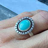 amazonite sterling silver ring hand made raw and organic drake designs jewelry