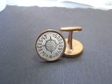 Compass Cufflinks with coordinates personalized for men - Drake Designs Jewelry