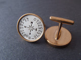 personalized Cufflinks with compass and custom latitude longitude coordinates for men - Drake Designs Jewelry