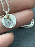 sterling silver pine Tree Hiking necklace for the outdoors woman. drake designs jewelry