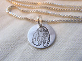 Cocker Spaniel necklace in sterling silver. Dog jewelry gift.  Drake Designs Jewelry