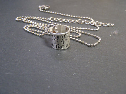 Personalized duck band necklace - gifts for men - Drake Designs Jewelry