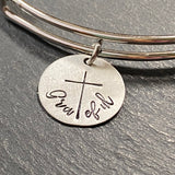 Grateful cross bracelet Christian bracelet for her - drake designs jewelry