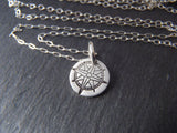 tiny sterling silver compass necklace inspirational jewelry - Drake Designs Jewelry