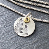 sterling silver tree necklace for hiker or the outdoors woman. drake designs jewelry