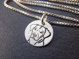 pointer necklace sterling silver dog breed jewelry by drake designs jewelry