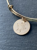 14k gold fill queen bee bracelet.  drake designs jewelry