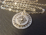 compass necklace hand crafted with personalized coordinates in solid sterling silver - drake designs jewelry