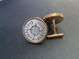 Compass Cufflinks with coordinates personalized for men - Drake Designs Jewelry