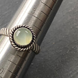 prehnite ring sterling silver made by hand from recycled sterling silver - drake designs jewelry