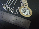 Dog mom Mixed metal pet necklace personalized - Drake Designs Jewelry