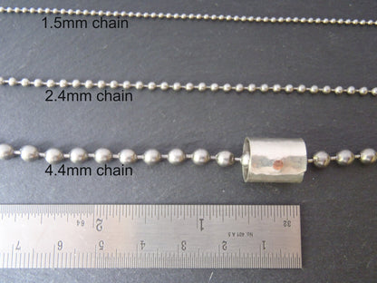 Silver secret message necklace for men or women - Drake Designs Jewelry