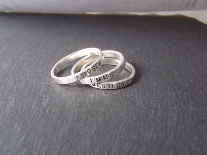 Stackable paw print sterling silver ring - Drake Designs Jewelry
