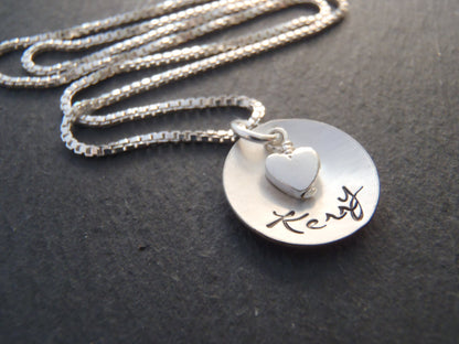 Sterling silver personalized name necklace gift for her - Drake Designs Jewelry