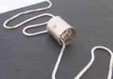 Sterling silver Secret Message necklace personalized for him or her - Drake Designs Jewelry