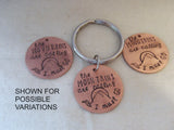 Gifts for traveler. Keychain -The mountains are calling and I must go - Drake Designs Jewelry