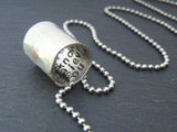 Personalized hidden custom message necklace - Secret Message Jewelry - Drake Designs Jewelry
