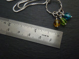 Sterling silver mom birthstone necklace personalized for mom - Drake Designs Jewelry