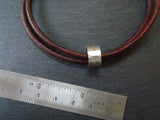 Personalized leather bracelet for men or women with custom coordinates - Drake Designs Jewelry