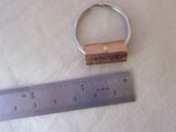 Custom quote keychain with your own inspirational quote - Drake Designs Jewelry