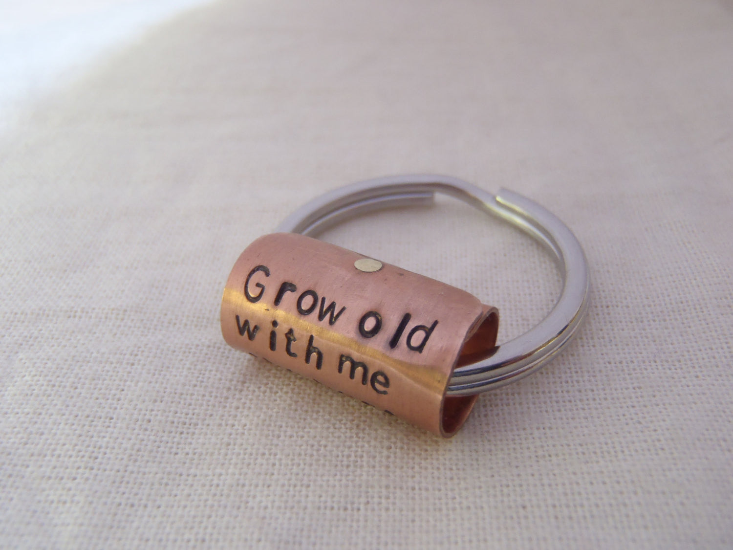 Custom quote keychain with your own inspirational quote - Drake Designs Jewelry