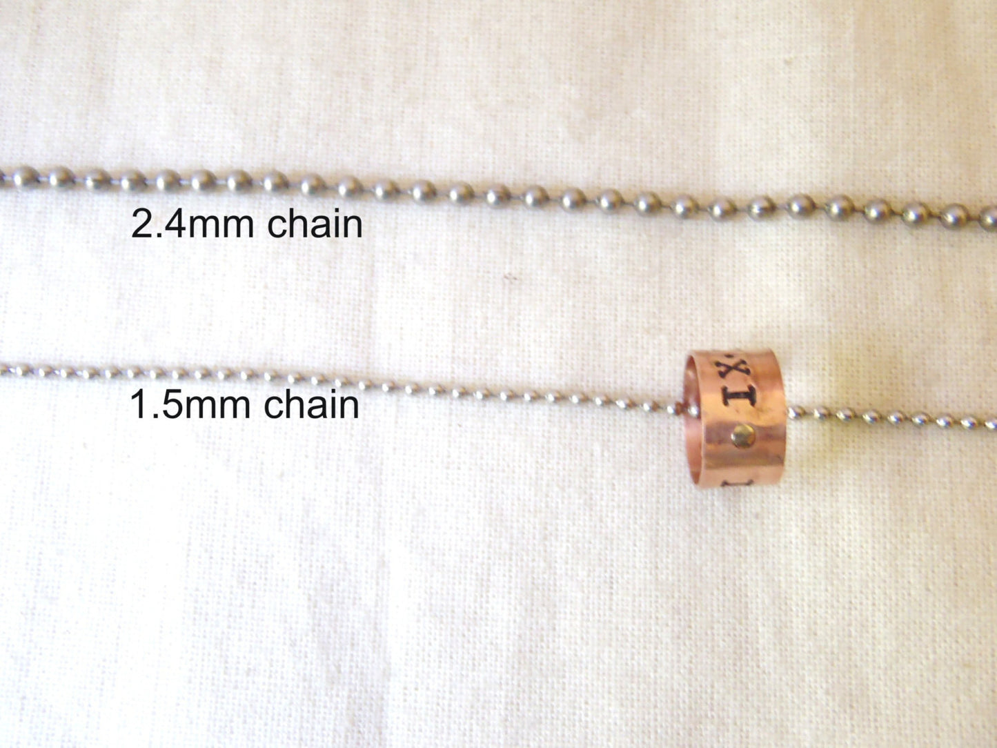 Men's or women's copper GPS coordinates necklace personalized - Drake Designs Jewelry