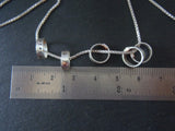 Sterling silver Mom necklace with kid's names personalized - Drake Designs Jewelry