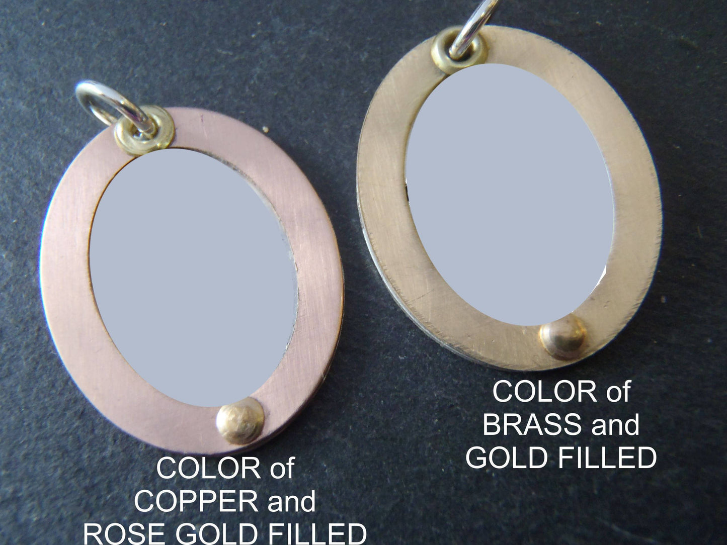 Valentines gift for wife / family initial necklace / personalized copper or rose gold fill and sterling silver - Drake Designs Jewelry